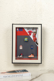 Chicago Bulls Basketball 3D Art Frame