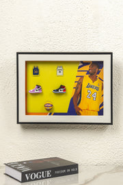 Lakers Basketball 3D Art Frame - Yellow