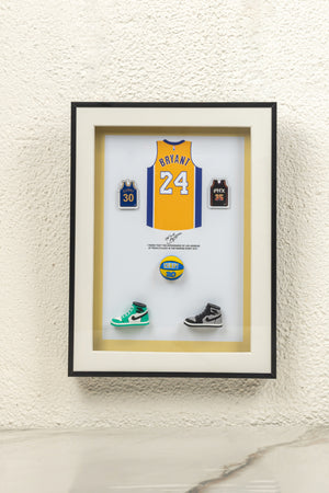 Bryant Jersey 3D Art Frame - White