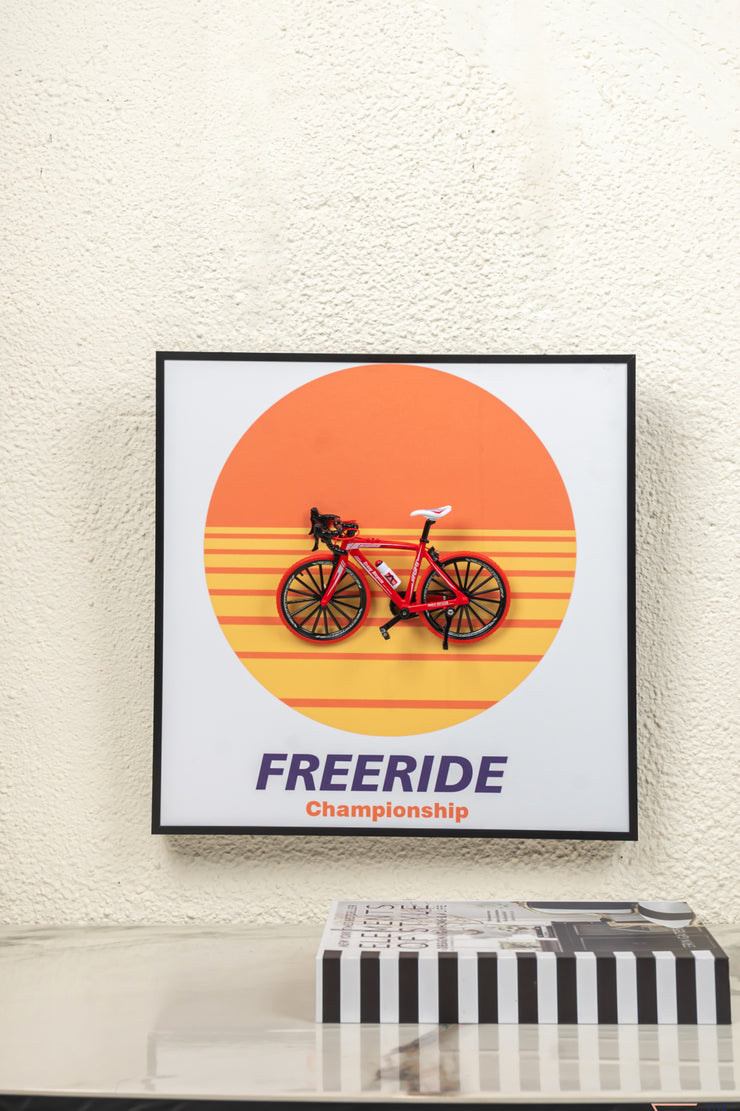 Freeride 3D Bicycle Wall Art Frame