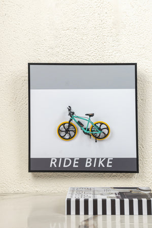 Velocity 3D Bicycle Wall Art Frame  - Blue
