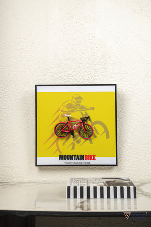 Velocity 3D Mountain Bicycle Wall Art Frame