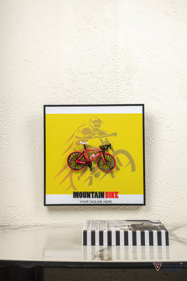 Velocity 3D Mountain Bicycle Wall Art Frame