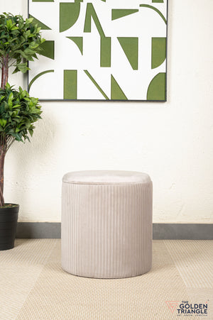 Ciara Suede Storage Pouffe