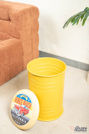 Barrel Pouffe with Storage - Venice Beach
