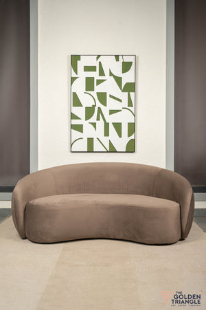 Celine Curved Couch - Mocha