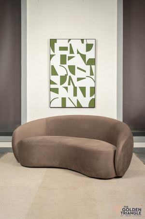 Celine Curved Couch - Mocha