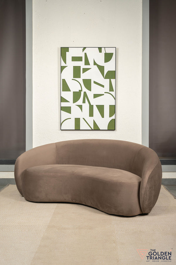 Celine Curved Couch - Mocha