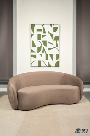Celine Curved Couch - Mocha