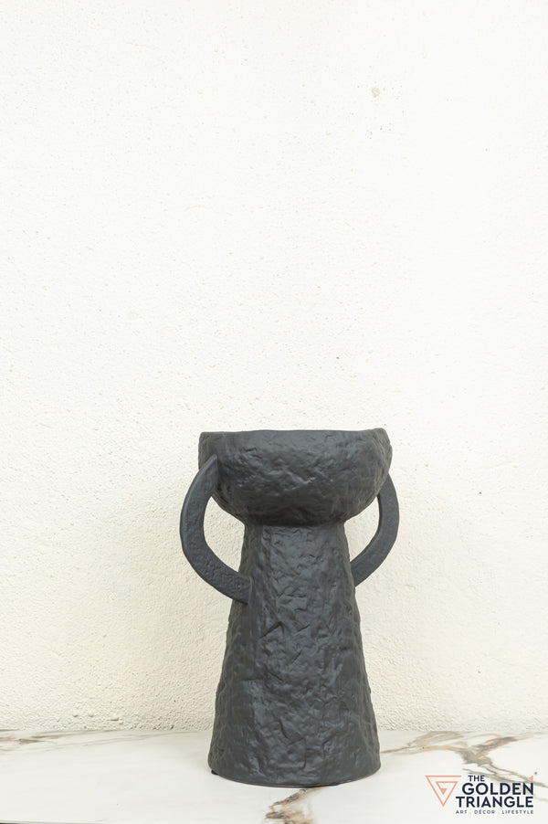 Ren Tall Ceramic Vase - Black