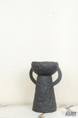 Ren Tall Ceramic Vase - Black