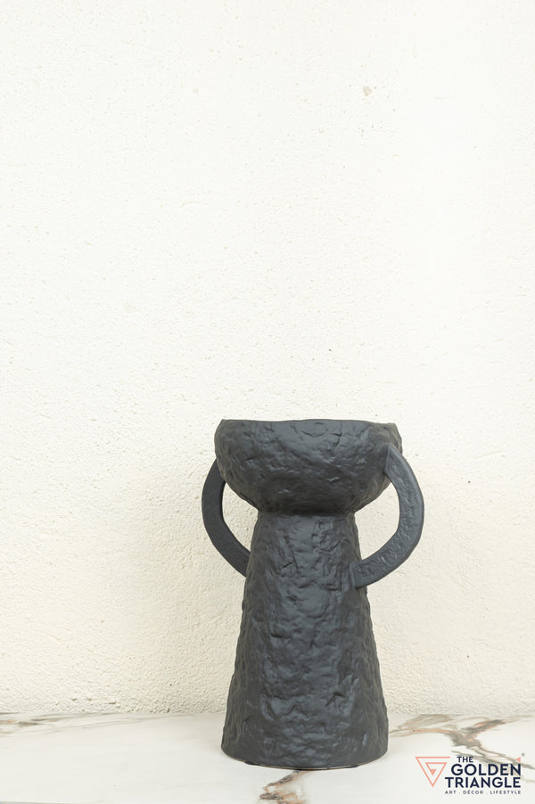 Ren Tall Ceramic Vase - Black