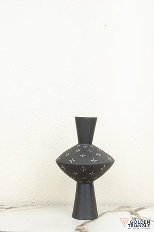 Ame Ceramic Vase - Black