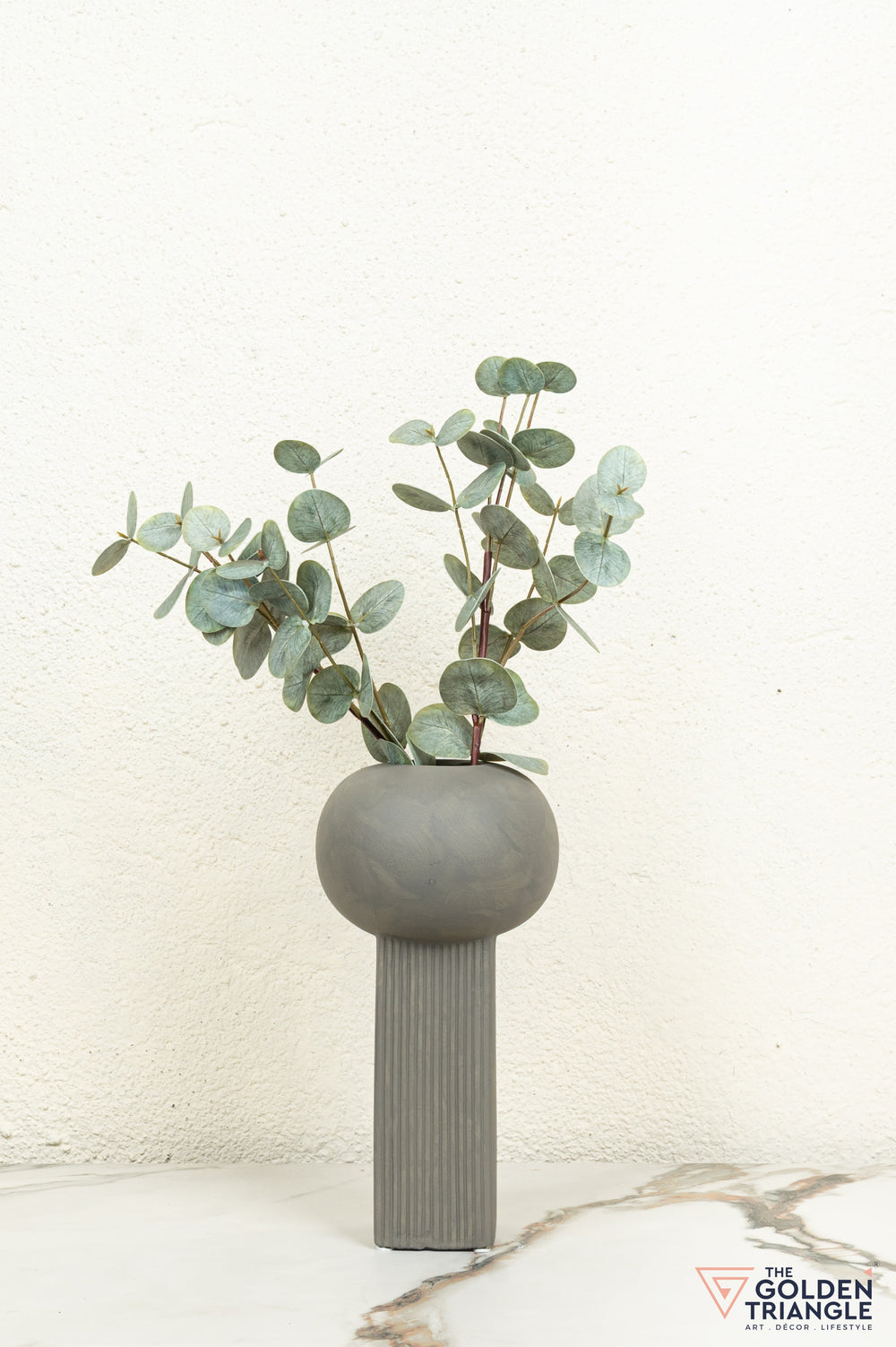 Oto Ceramic Vase - Gray