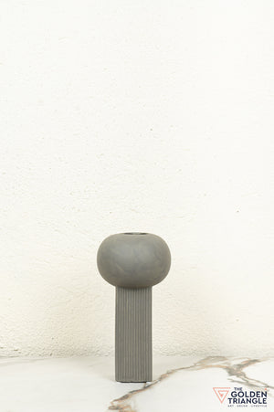 Oto Ceramic Vase - Gray
