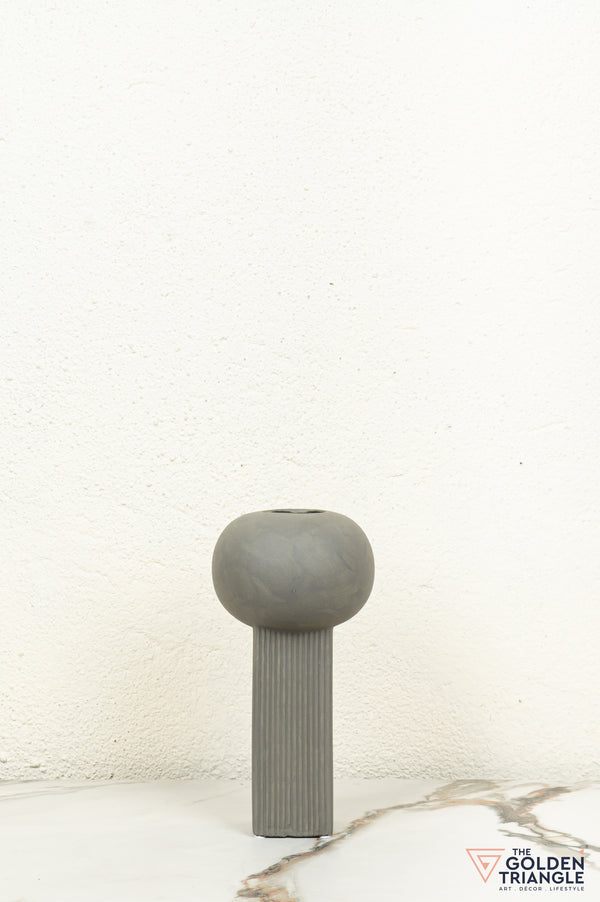 Oto Ceramic Vase - Gray