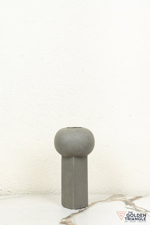 Oto Ceramic Vase - Gray