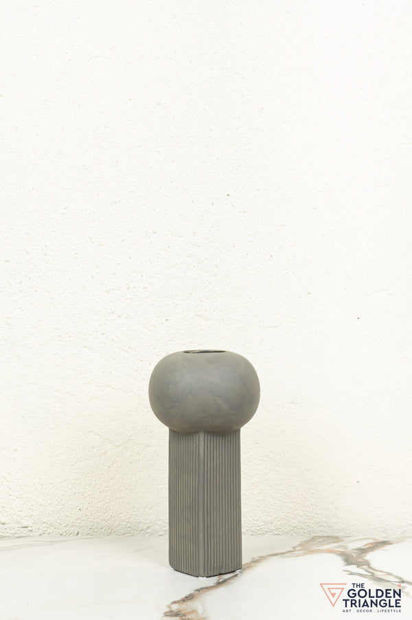 Oto Ceramic Vase - Gray