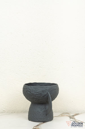 Ren Short Ceramic Vase - Black