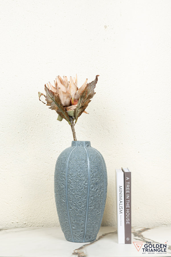 Kinen Ceramic Vase - Skyblue