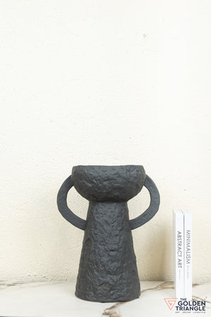 Ren Tall Ceramic Vase - Black