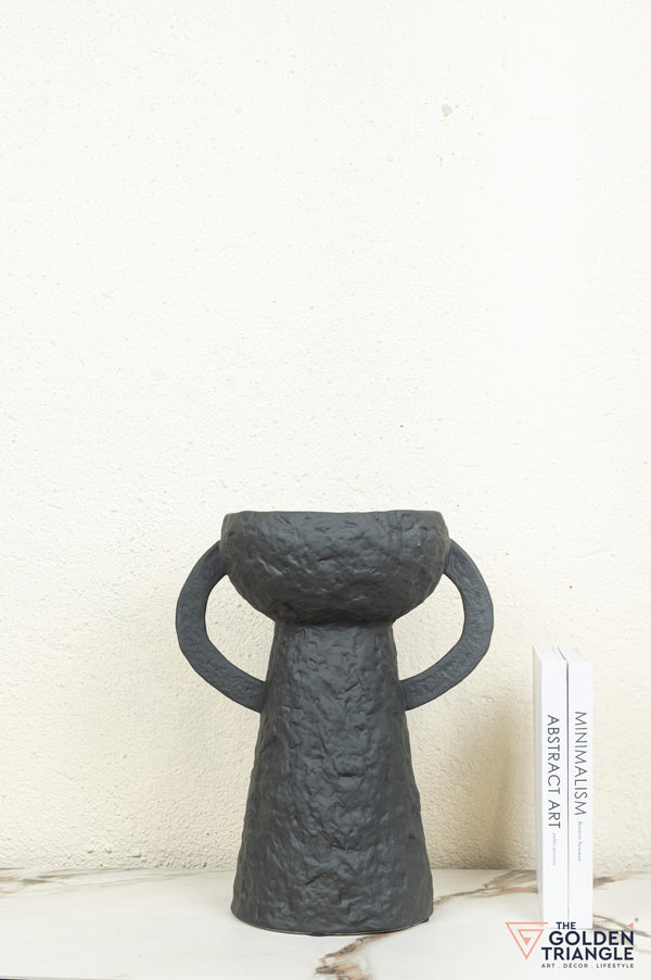 Ren Tall Ceramic Vase - Black