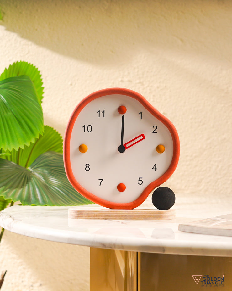 Sakura Table Clock - Red