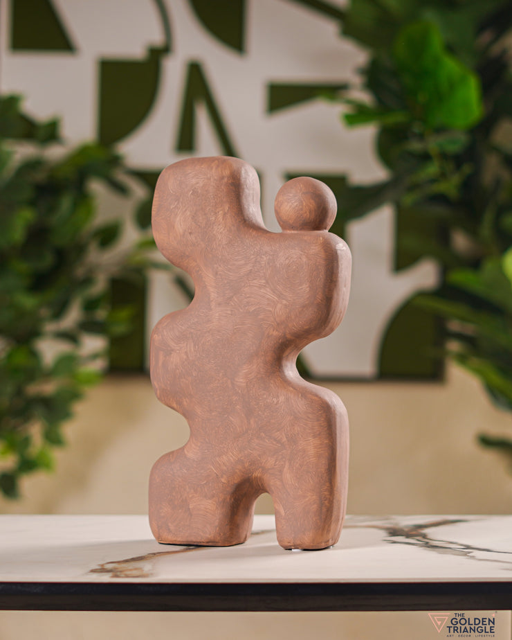 Amai Ceramic Showpiece - Brown
