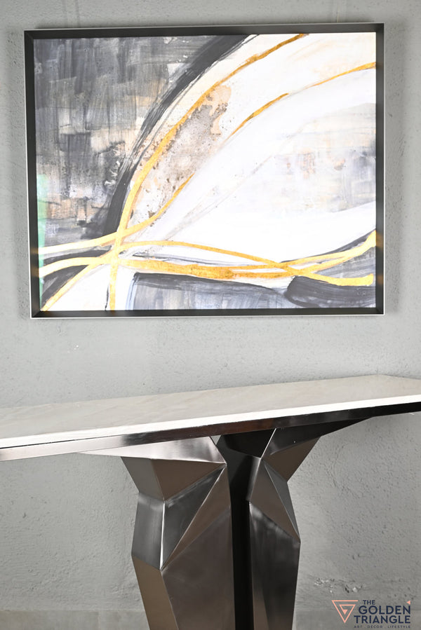 Serenella Console Table - Gun Metal