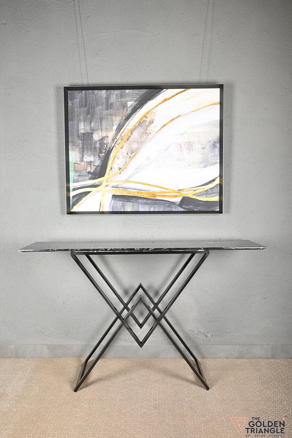 Jaxon Console Table - Gun Metal