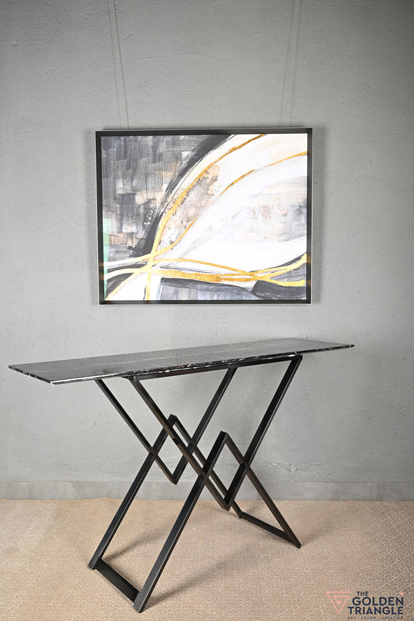 Jaxon Console Table - Gun Metal