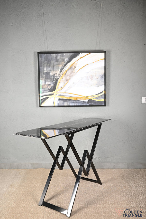Jaxon Console Table - Gun Metal