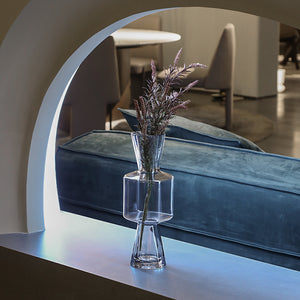 Blossom Glass Vase - Smoke