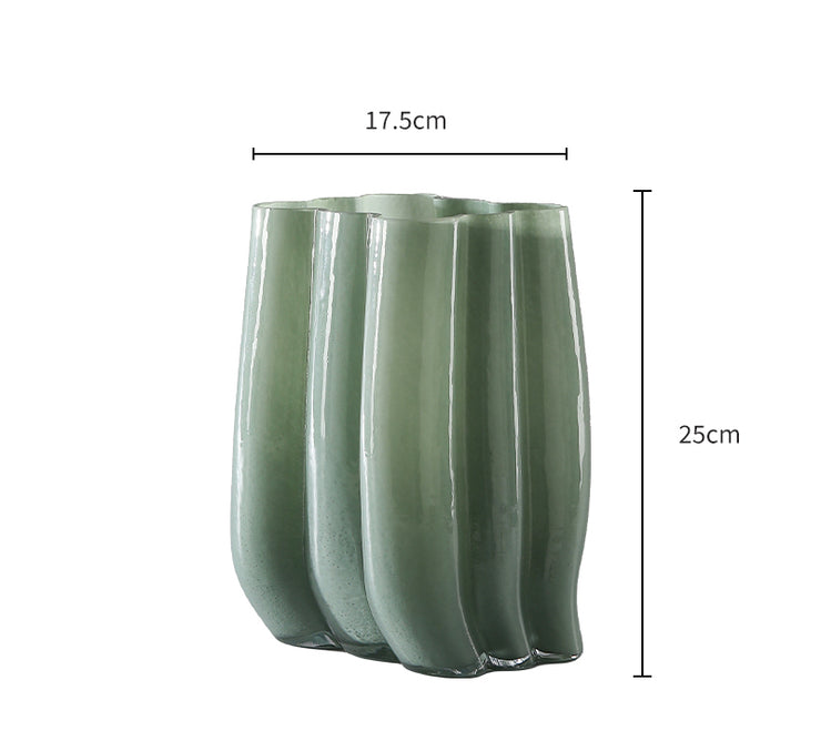 Earthy Bloom Glass Vase