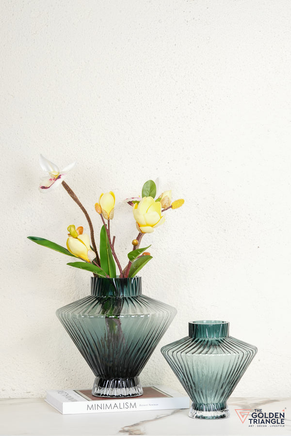 Celia Glass Vase - Blue