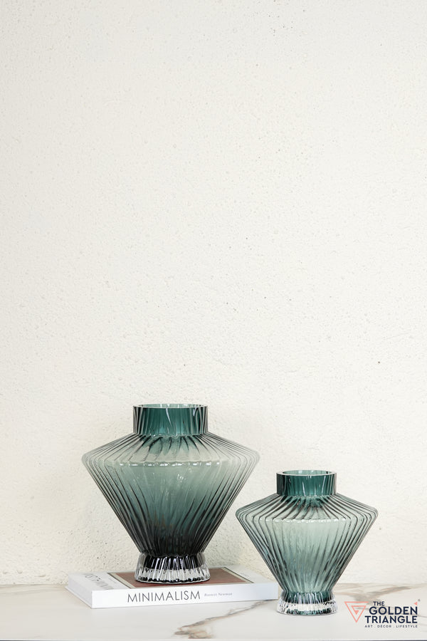 Celia Glass Vase - Blue
