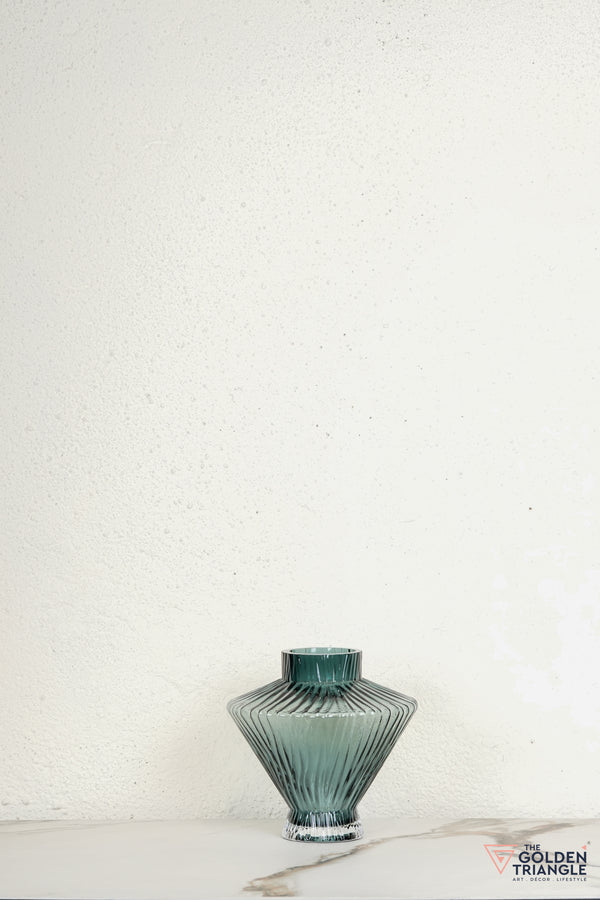 Celia Glass Vase - Blue
