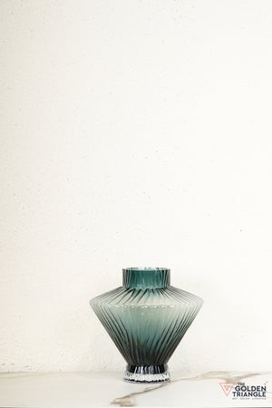 Celia Glass Vase - Blue