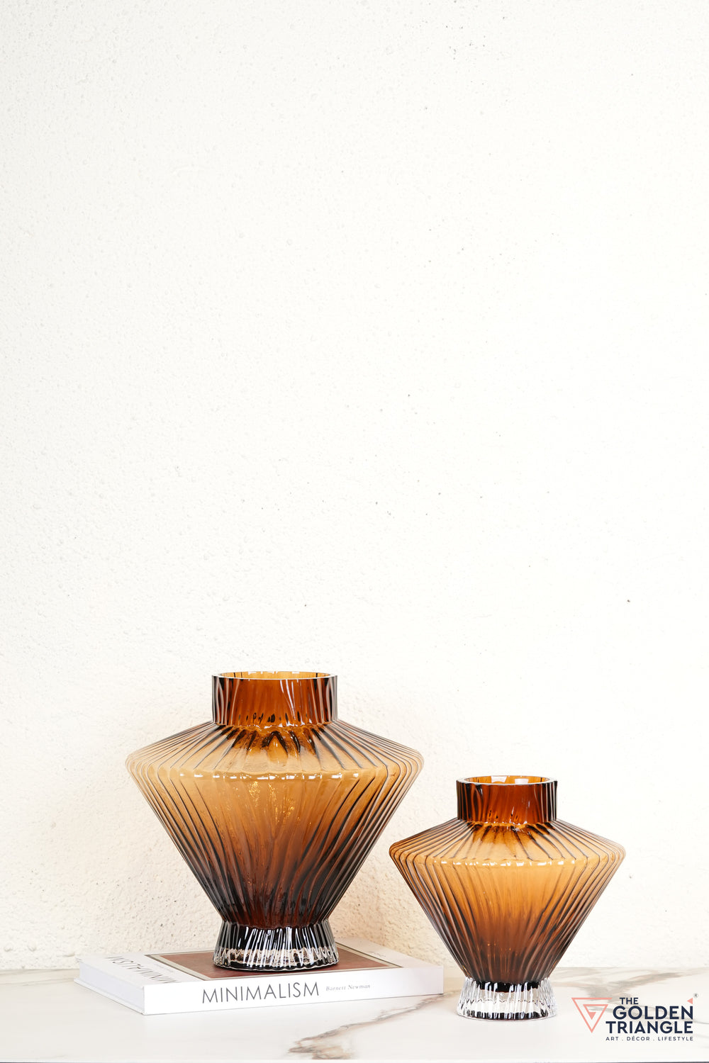 Celia Glass Vase - Amber