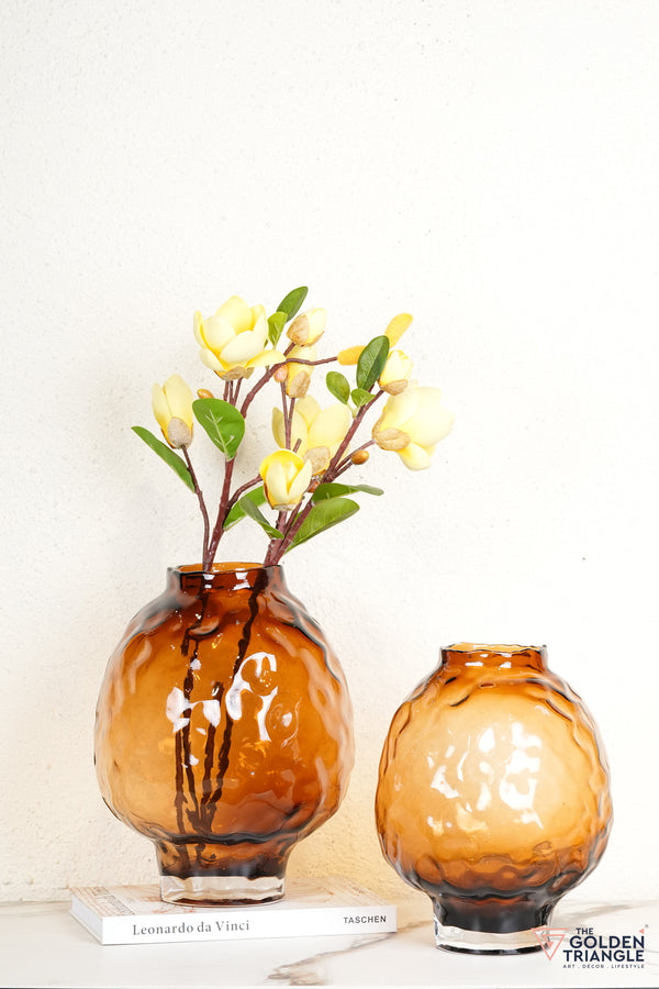 Remy Glass Vase - Amber