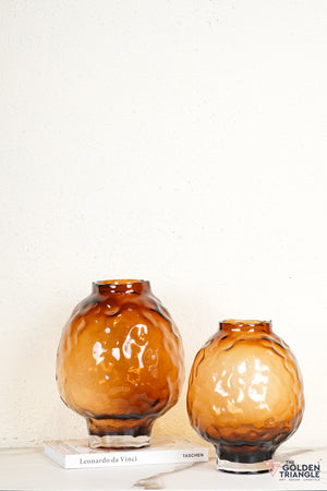 Remy Glass Vase - Amber
