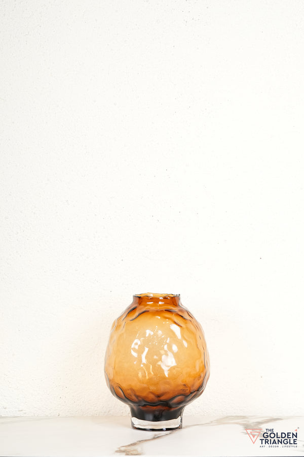 Remy Glass Vase - Amber