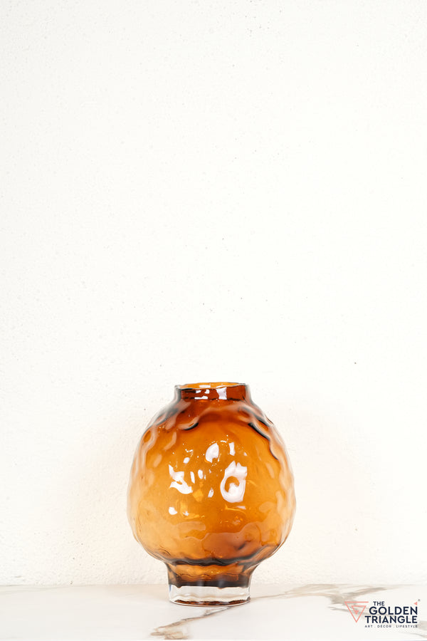 Remy Glass Vase - Amber