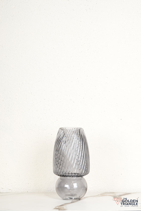 Gaby Glass Vase - Smoke