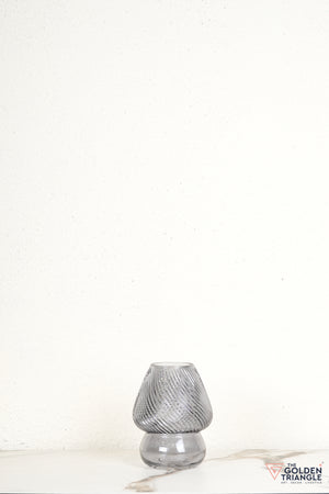 Gaby Glass Vase - Smoke