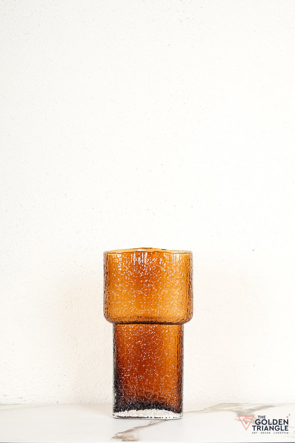 Anya Glass Vase - Amber