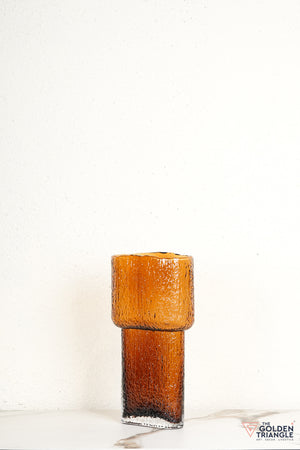 Anya Glass Vase - Amber