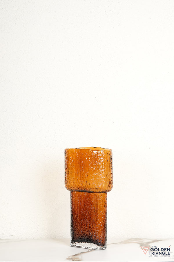 Anya Glass Vase - Amber