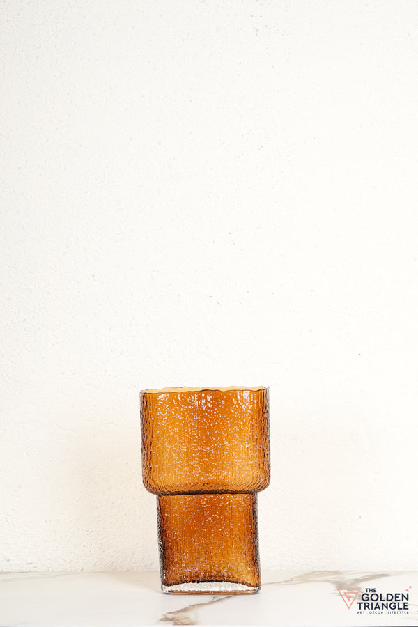 Anya Glass Vase - Amber
