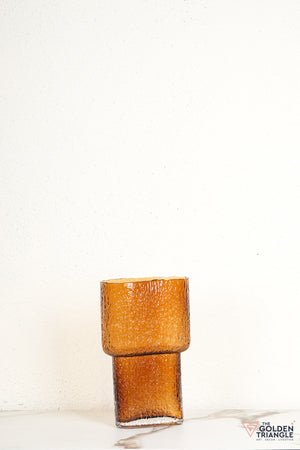 Anya Glass Vase - Amber